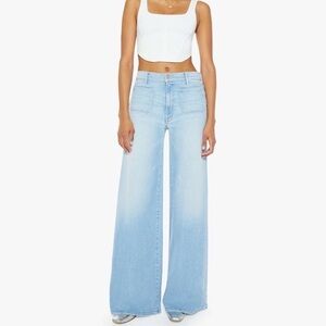 MOTHER Blue Flare Wide Leg Jeans